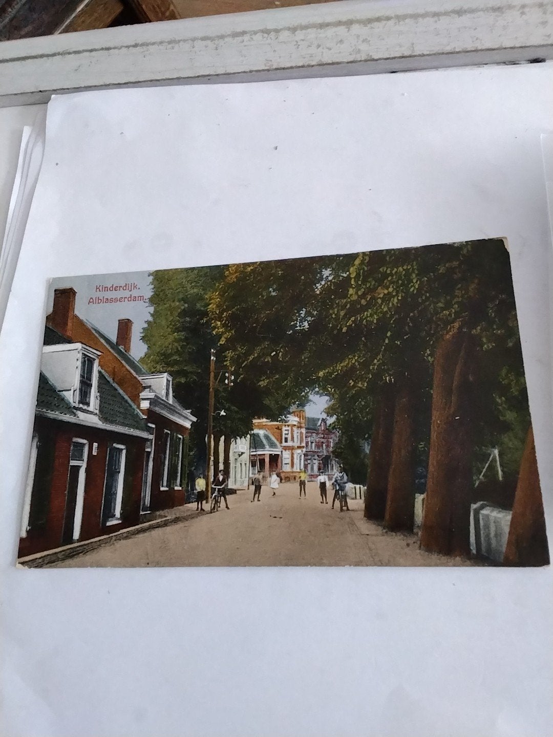 Oude Ansichtkaart Kinderdijk, Alblasserdam - Gelopen, Verzamelen, Ophalen of Verzenden, Voor 1920, Gelopen, Zuid-Holland