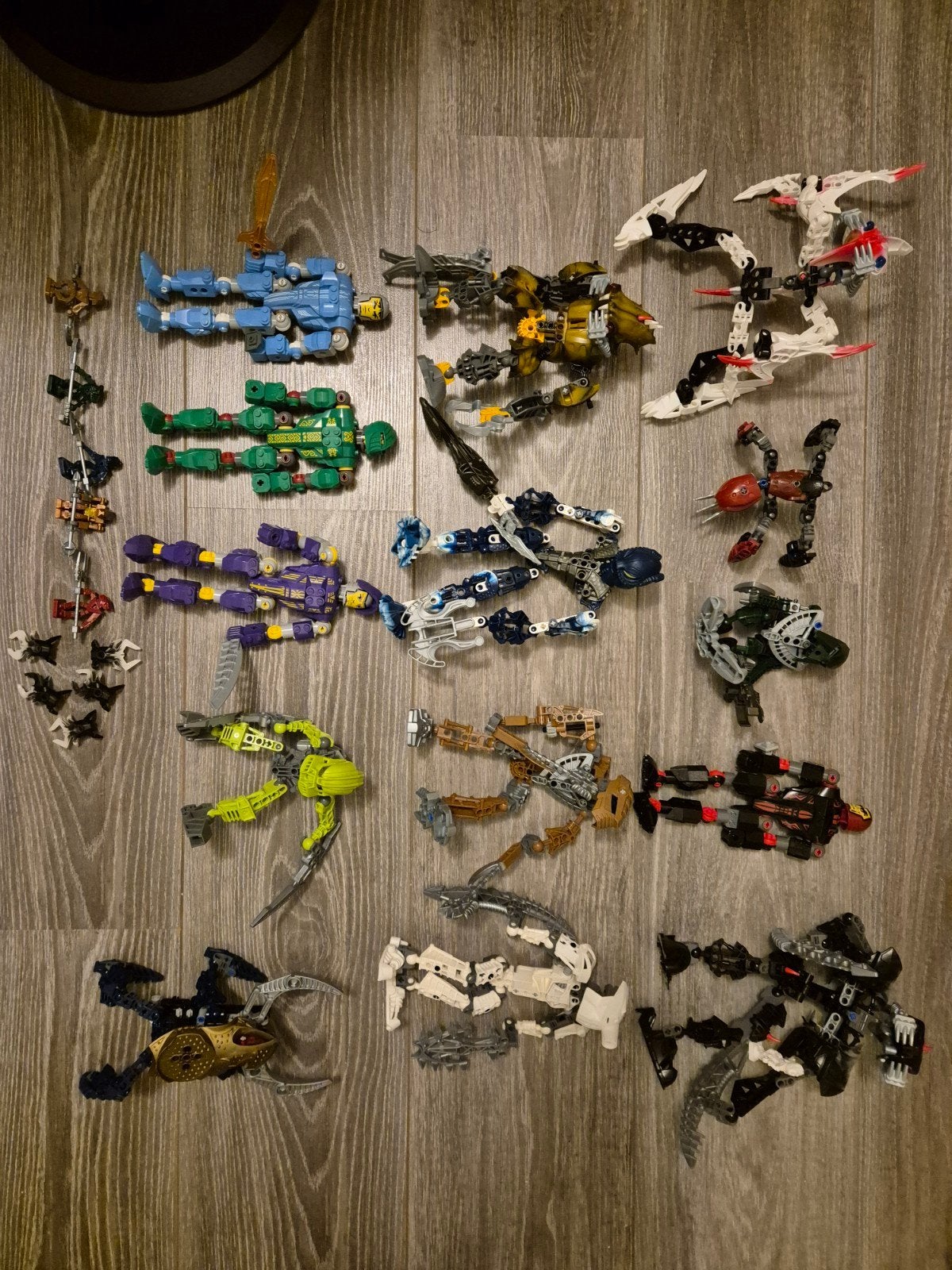 Diverse Lego Bionicle onderdelen en figuren, Ophalen, Gebruikt, Bionicle, Inclusief extra onderdelen