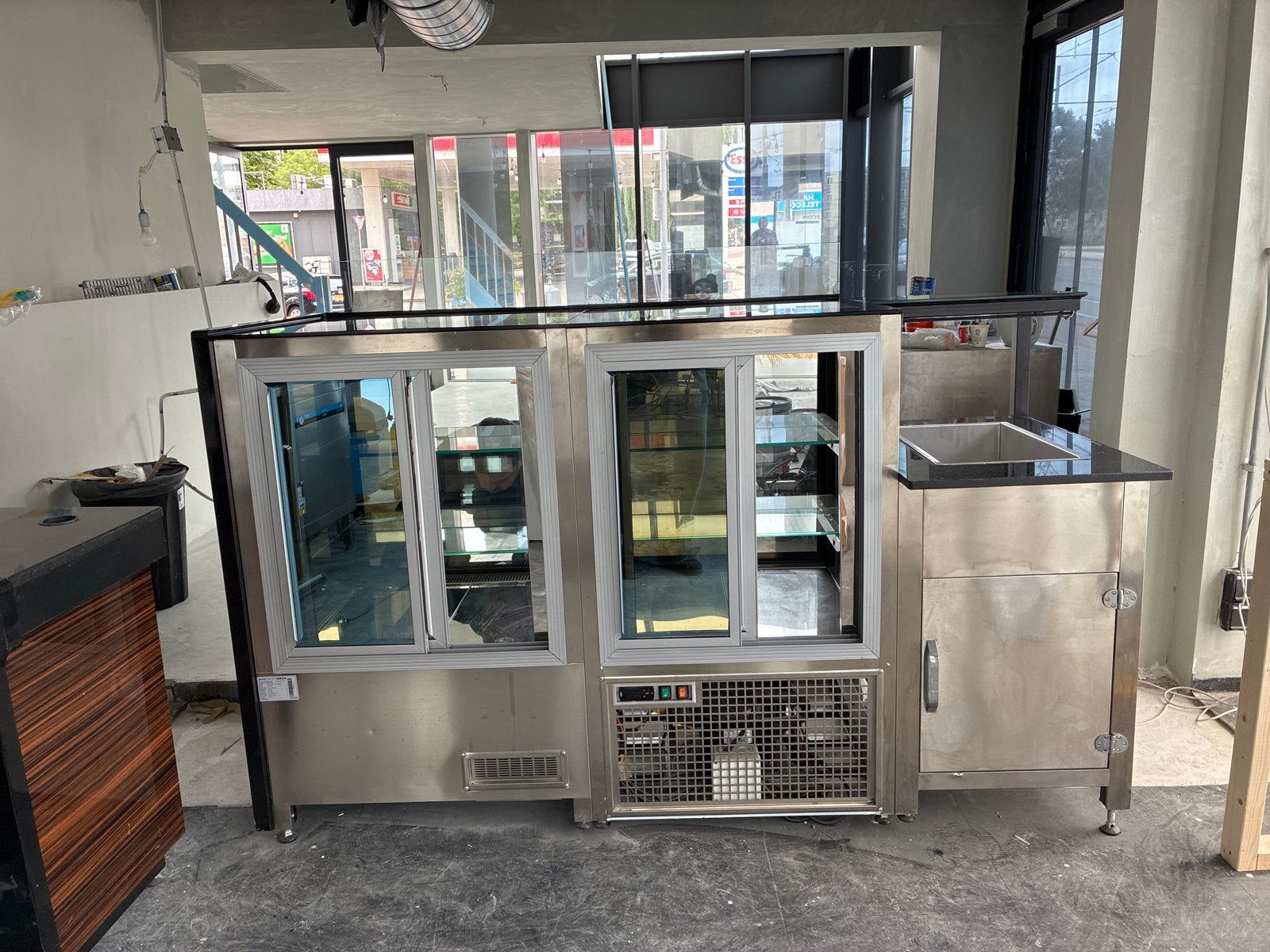 NUWEG!3-delige Vitrine: Warmte, Koeling & Normaal - Z.G.A.N., Ophalen, Gebruikt, Koelen en Vriezen
