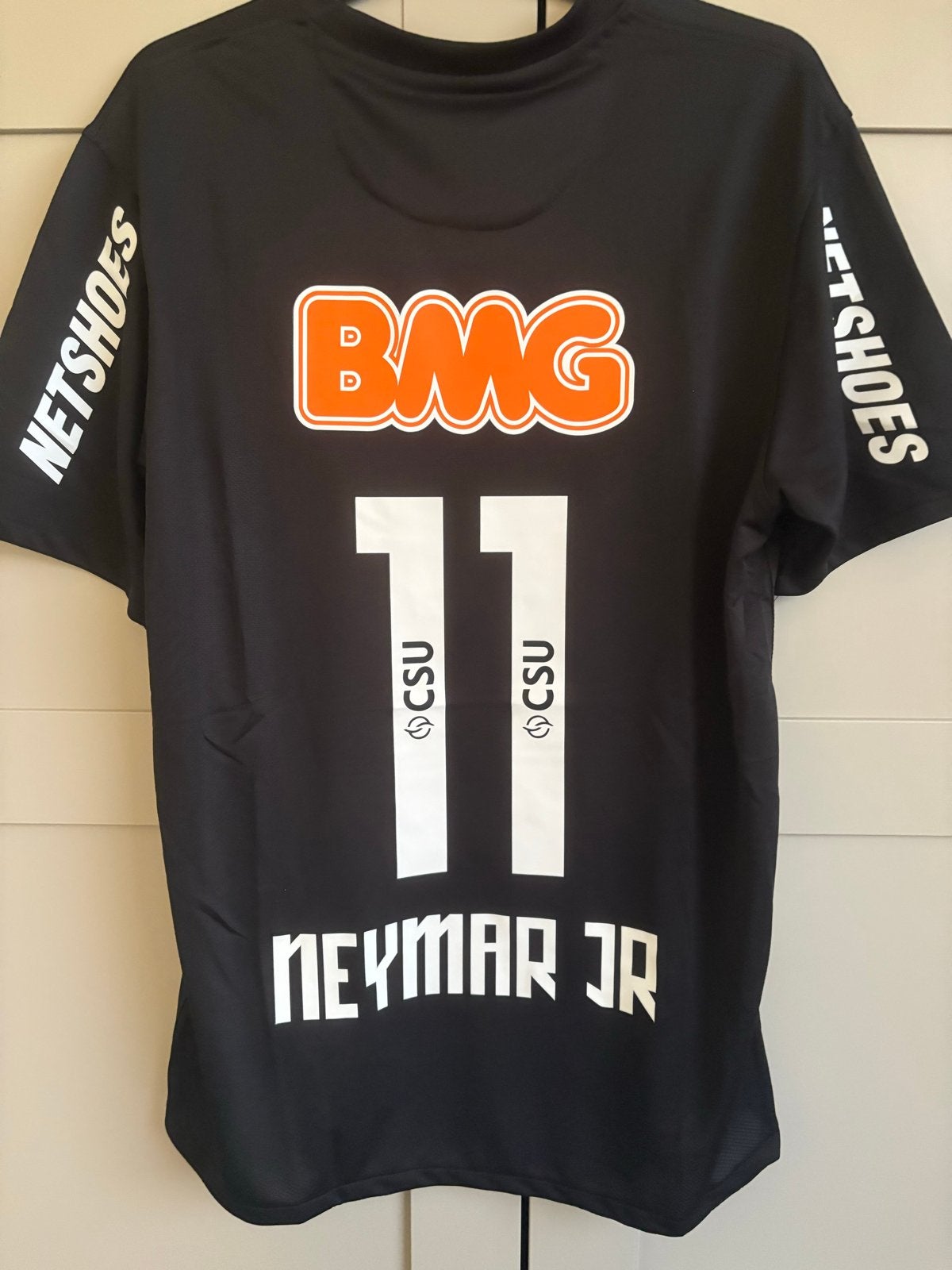 Retro vintage Neymar Jr. Santos large Brazilië nike, Maat 52/54 (L), Zwart, Nieuw, Ophalen of Verzenden
