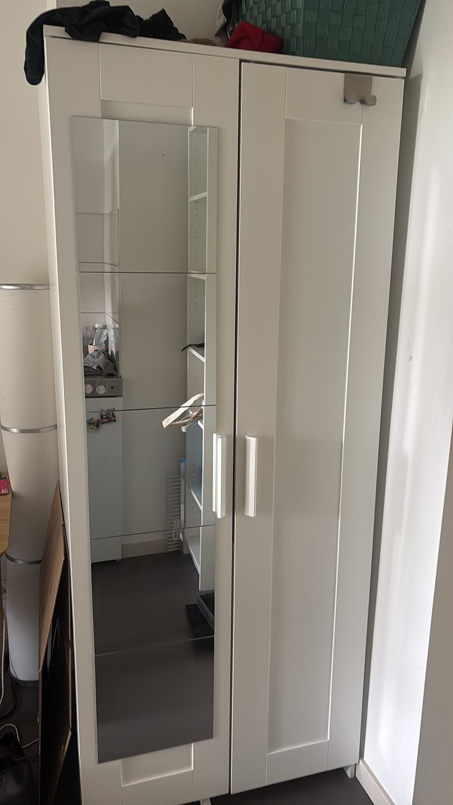 Nieuwe IKEA BRIMNES kledingkast met spiegels, Huis en Inrichting, Kasten | Kledingkasten, Ophalen, Nieuw, 50 tot 100 cm, 150 tot 200 cm