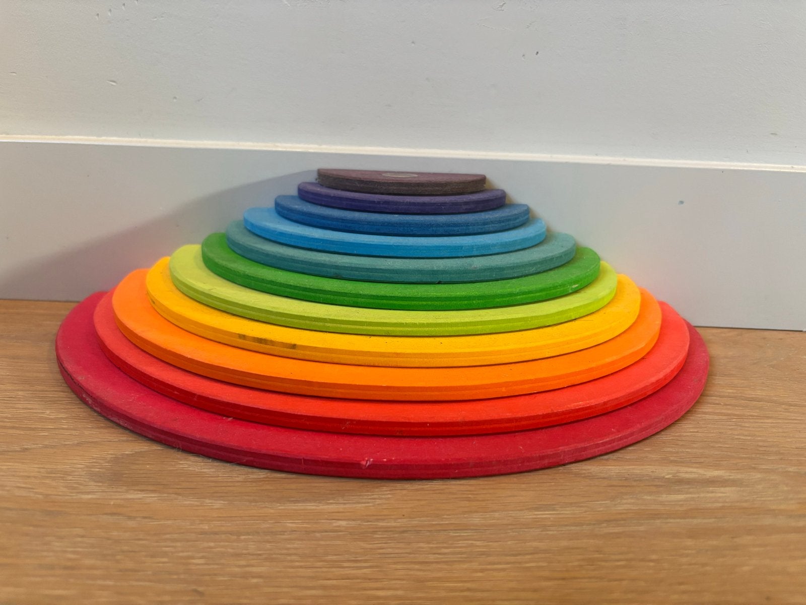 Grimm's Houten Regenboog Halve Cirkels, Ophalen, Gebruikt, Knutselen