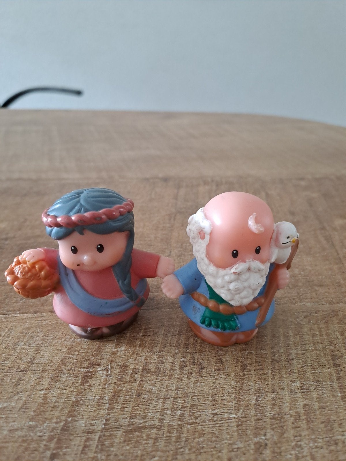 Fisher-Price Little People Noach en Vrouw Speelfiguren, Kinderen en Baby's, Speelgoed | Fisher-Price, Ophalen of Verzenden, Gebruikt