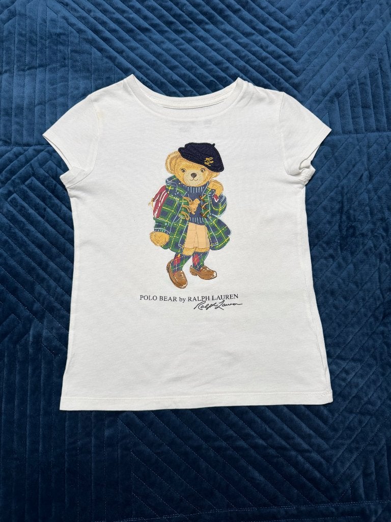 Polo Ralph Lauren T-shirt 8 jaar 130, Meisje, Ophalen of Verzenden, Zo goed als nieuw, Shirt of Longsleeve