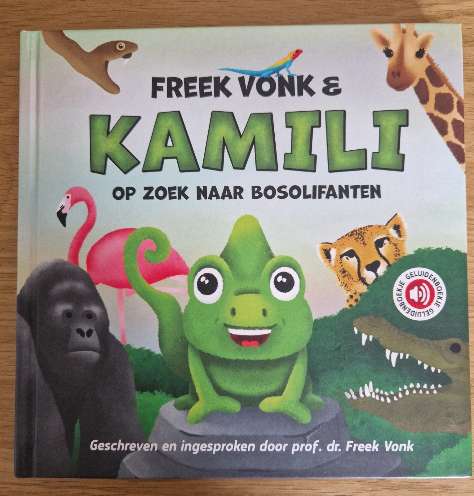 Freek Vonk & Kamili: Op zoek naar Bosolifanten Geluidenboek, Boeken, Freek Vonk, Ophalen of Verzenden, Zo goed als nieuw, 2 tot 3 jaar
