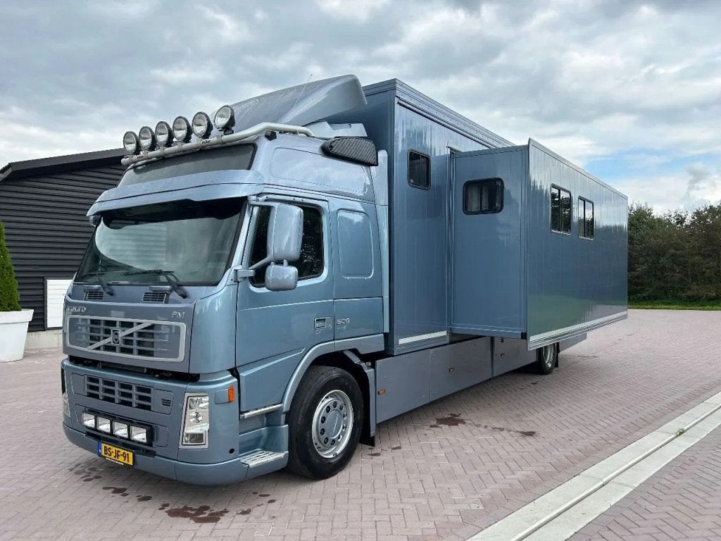 Volvo FM 9.300 4X2R FAL7.1 RAD-A4 motorhome slide out! ombou, Auto's, Vrachtwagens, Euro 5, Achterwielaandrijving, Blauw, Origineel Nederlands
