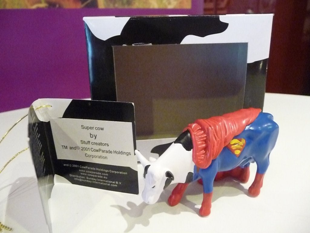 Nieuw Cow Parade koe Super Cow small., Ophalen of Verzenden, Beeld