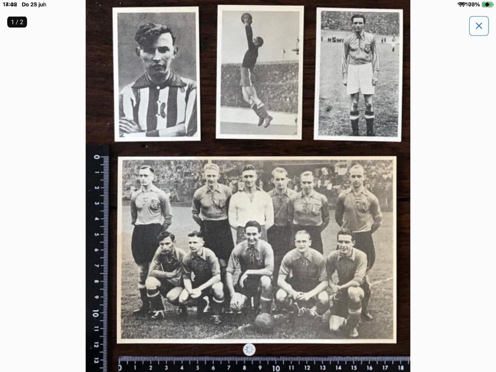 Oude Voetbal Plaat Album Nieuwe Voetbalglorie 1947, Verzamelen, Ophalen of Verzenden, Zo goed als nieuw, Poster, Plaatje of Sticker