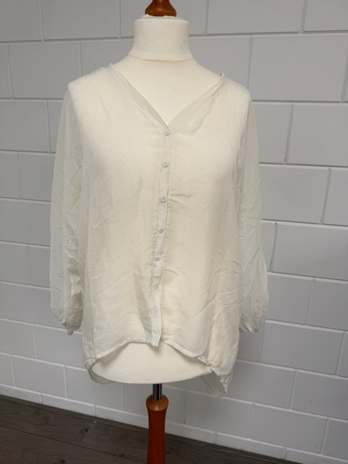 Een mooie blouse van Dante 6, Kleding | Dames, Ophalen of Verzenden, Zo goed als nieuw, Maat 38/40 (M), Wit