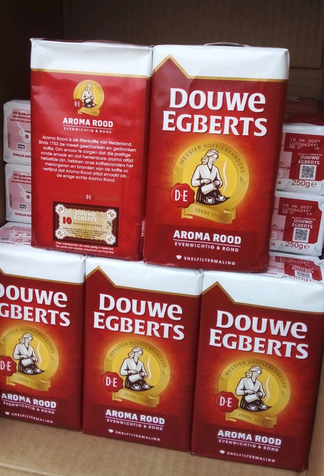 Douwe Egberts Aroma Rood 250 gram, Verzenden