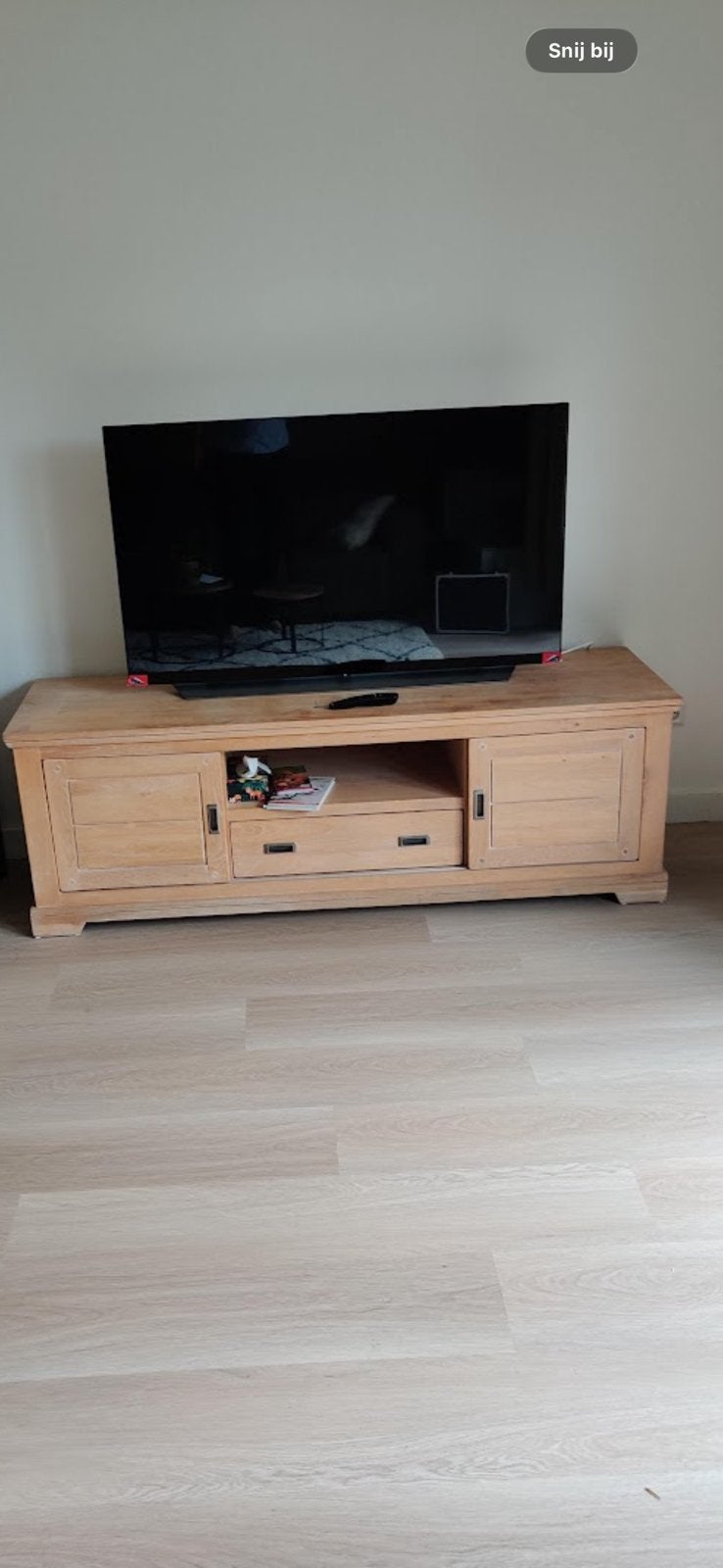 Tv kast, Ophalen, 150 tot 200 cm, Zo goed als nieuw, Minder dan 100 cm