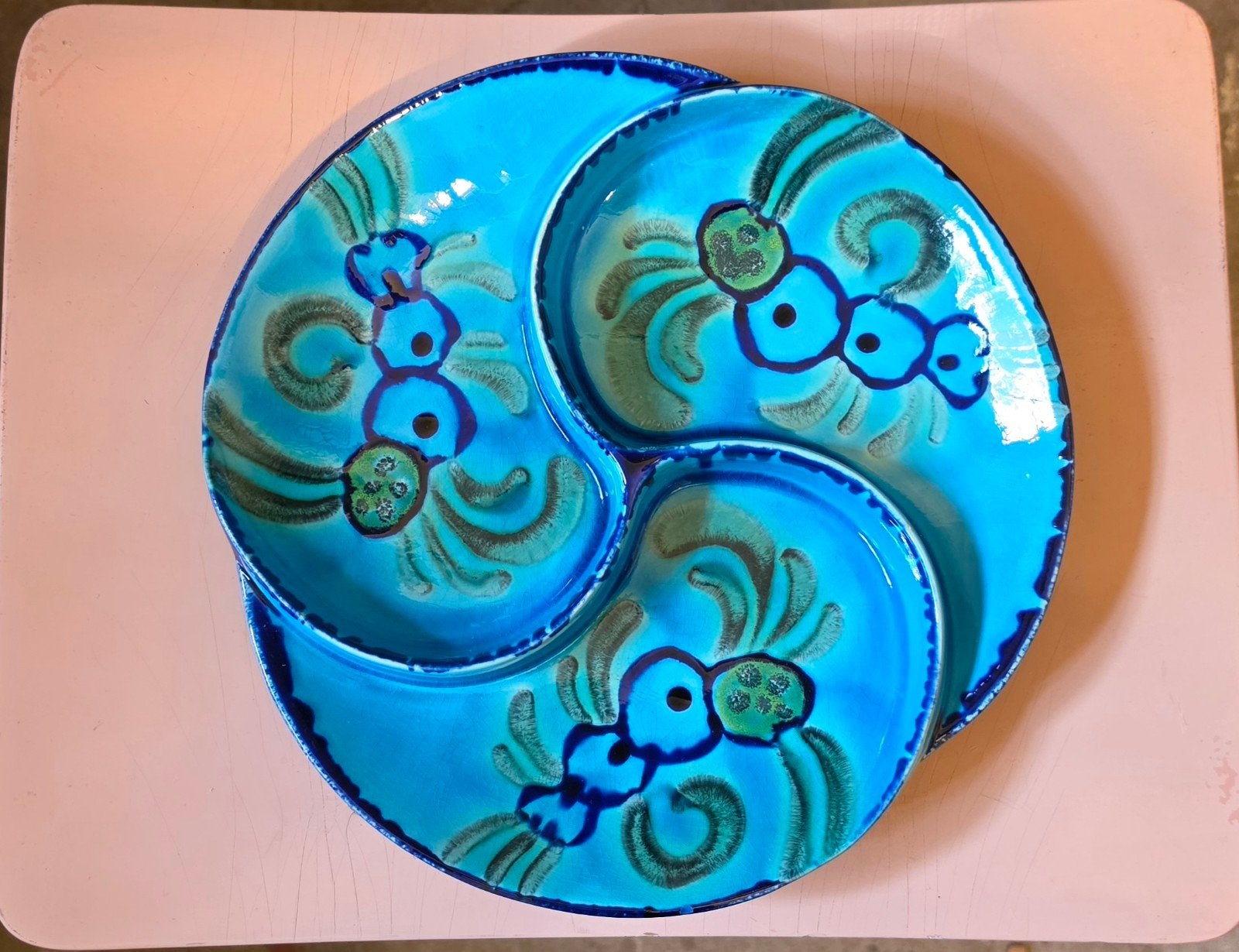 Vintage Flora Gouda vakkenschaal – Decor Faenza (Model 1260), Ophalen