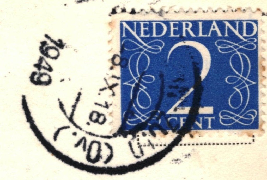 972814	Giethoorn	Punter waarsch de Bakker	1949	Gelopen, Ophalen of Verzenden, 1940 tot 1960, Gelopen, Overijssel