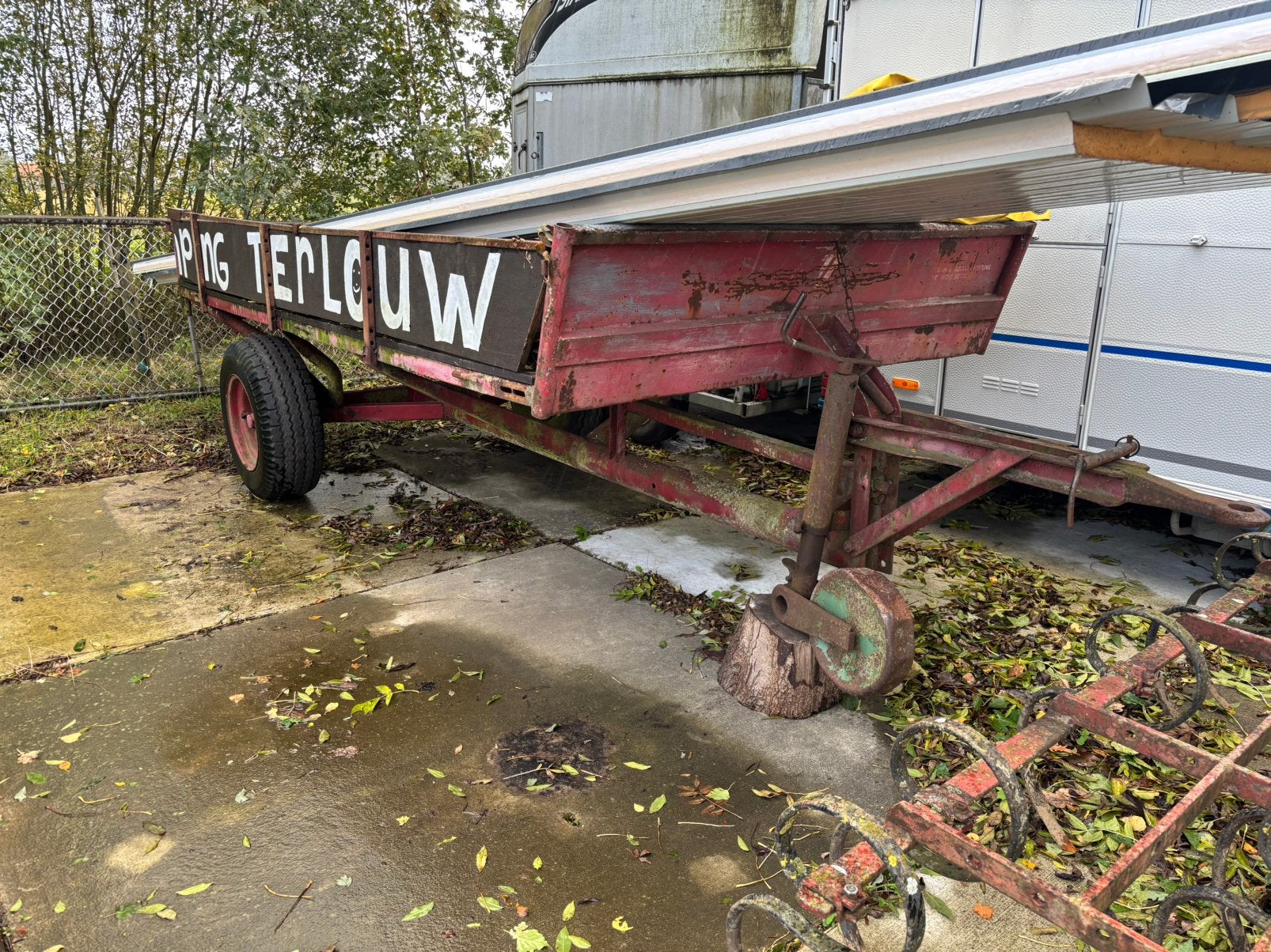 Te koop dikke transportwagen voor achter de trekker, Ophalen
