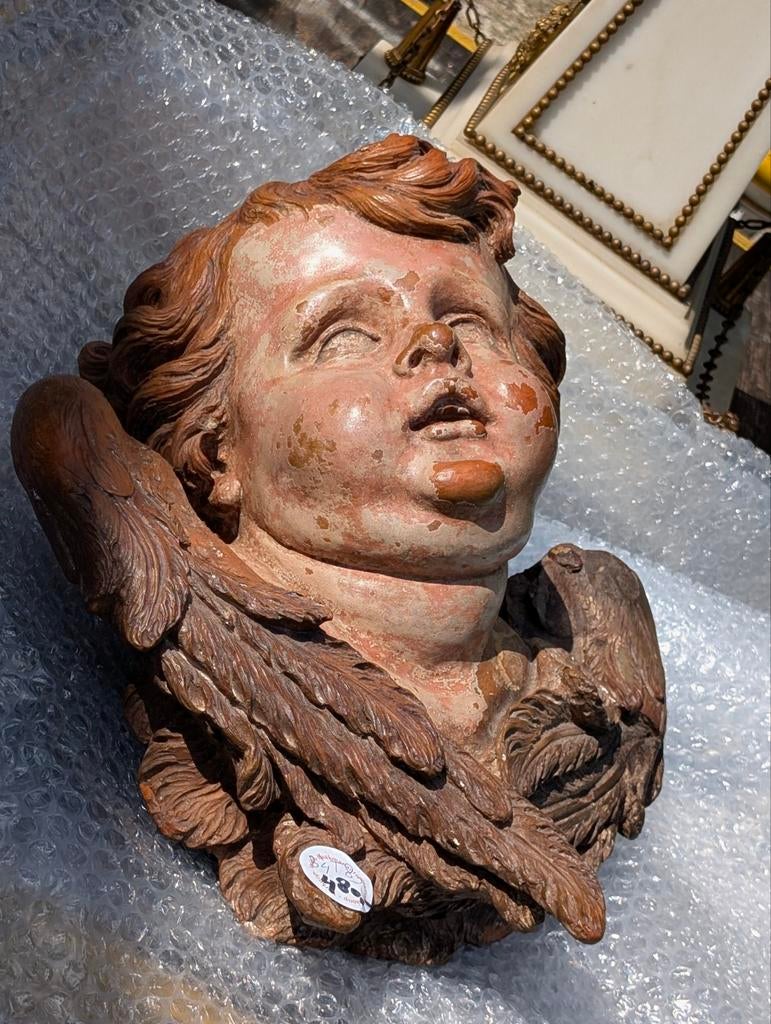Antieke terracotta Engel. €480, Ophalen