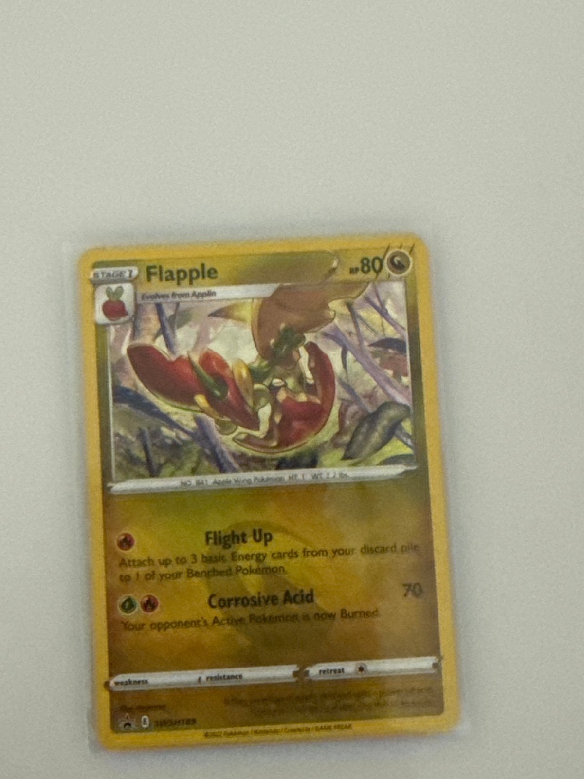 Pokémon Kaart: Flapple (Stage 1), Hobby en Vrije tijd, Verzamelkaartspellen | Pokémon, Ophalen of Verzenden, Zo goed als nieuw