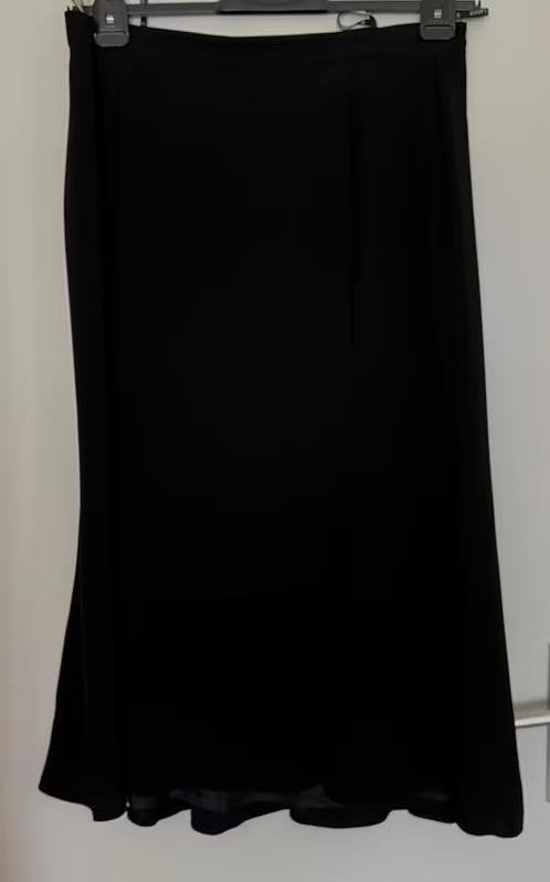 Hermann Lange zwarte lange rok maat 46, Zwart, Maat 46/48 (XL) of groter, Ophalen of Verzenden, Zo goed als nieuw