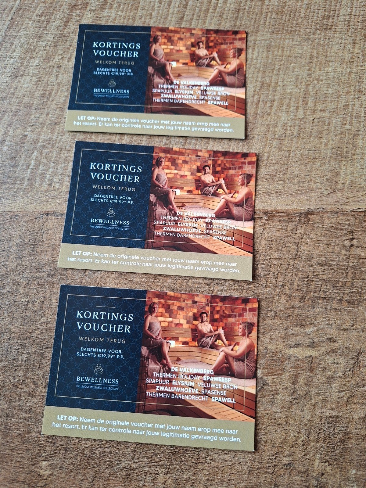 voucher voor entree sauna, Tickets en Kaartjes, Drie personen of meer, Cadeaubon, Spa of Sauna