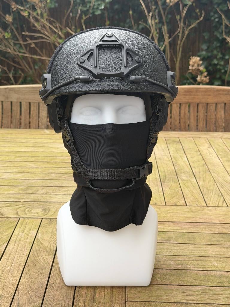 Viron P1 ballistic Fast helm NIJ-LLLA zwart Standard set, Ophalen of Verzenden, Landmacht, Nederland, Helm of Baret