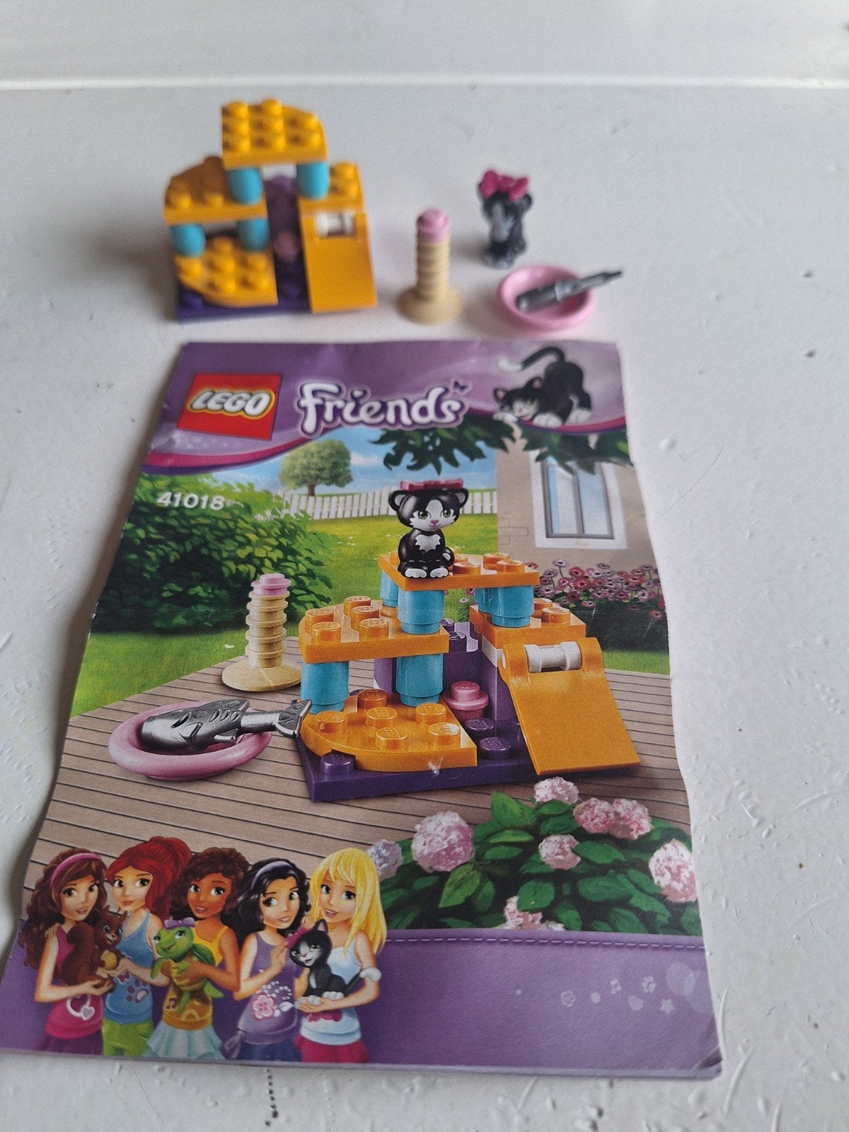 lego friends speelplaats van kat set 41018, Gebruikt, Lego, Ophalen of Verzenden, Compleet