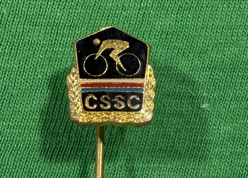 Speldje wielrenner CSSC, Verzamelen, Speldjes, Pins en Buttons, Ophalen of Verzenden, Zo goed als nieuw, Overige onderwerpen