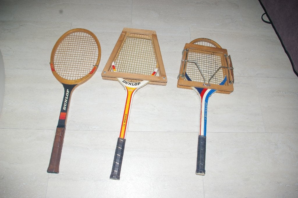 Drie DUNLOP tennis rackets., Ophalen of Verzenden, Racket, Dunlop