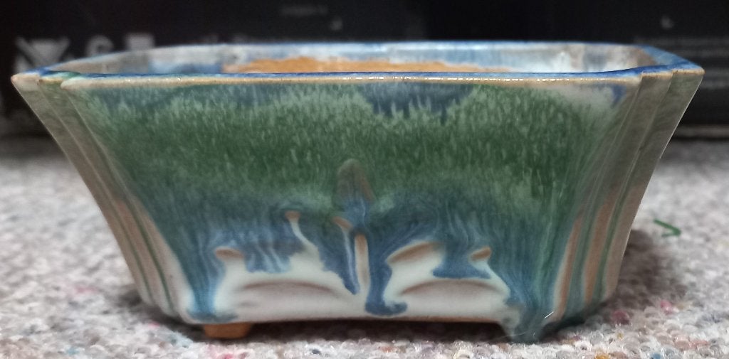 Vintage Japans blauwgroen bakje, Antiek en Kunst, Ophalen of Verzenden