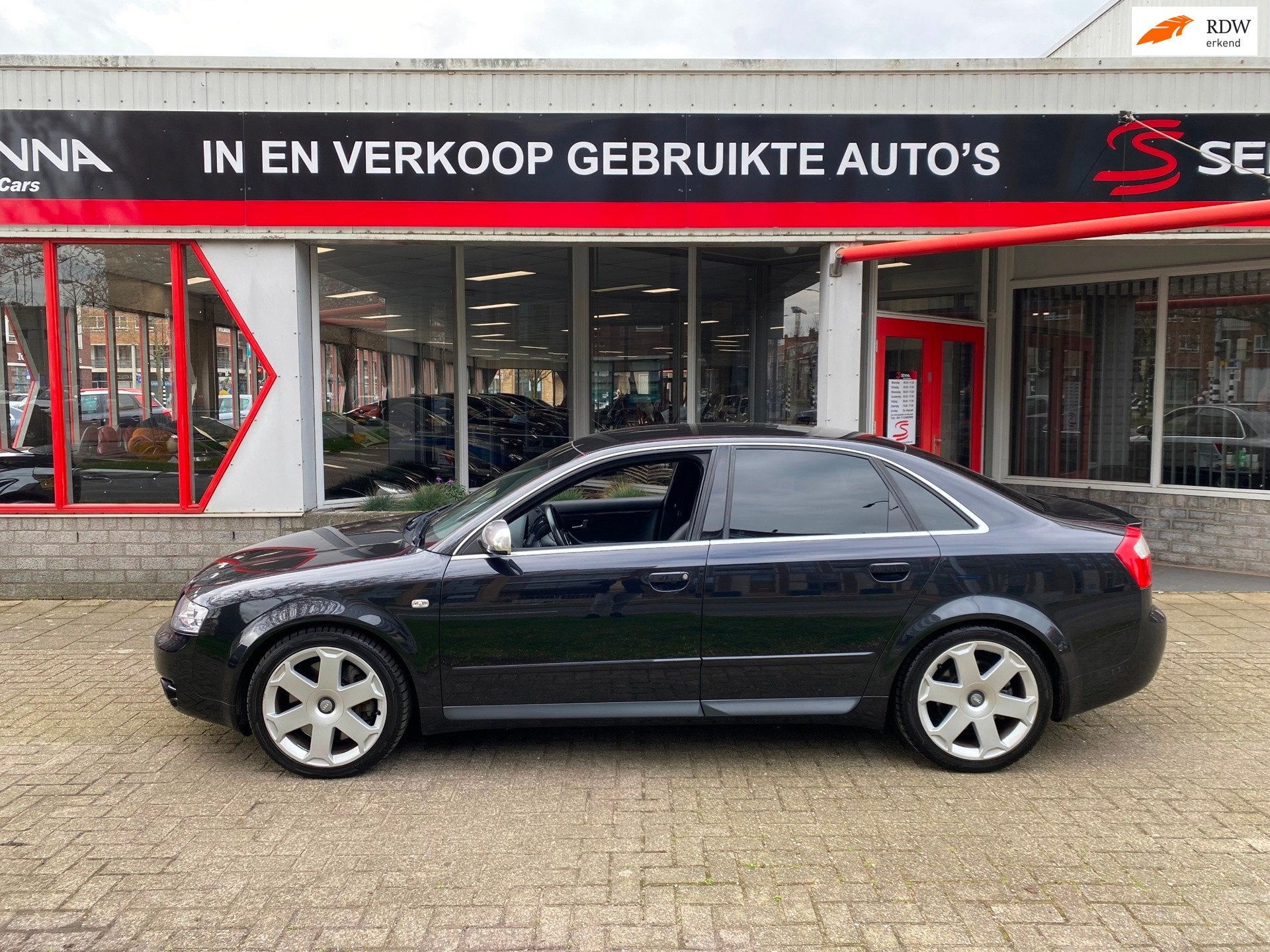 Audi S4 4.2 V8 Quattro Automaat ! ZEER MOOI ! - Inruil Mog, Automaat, Gebruikt, Zwart, Bedrijf