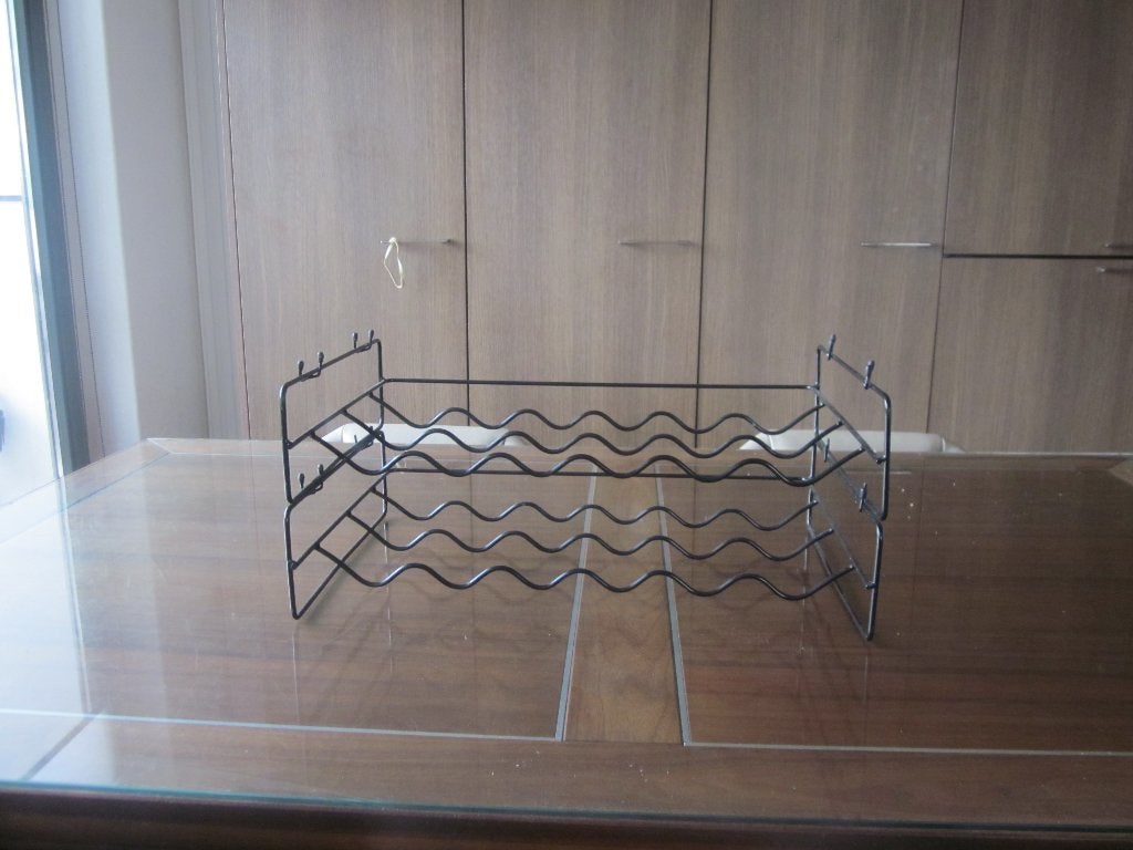 Wijnrek 12 flessen, Gebruikt, Ophalen of Verzenden, 25 flessen of meer, Metaal