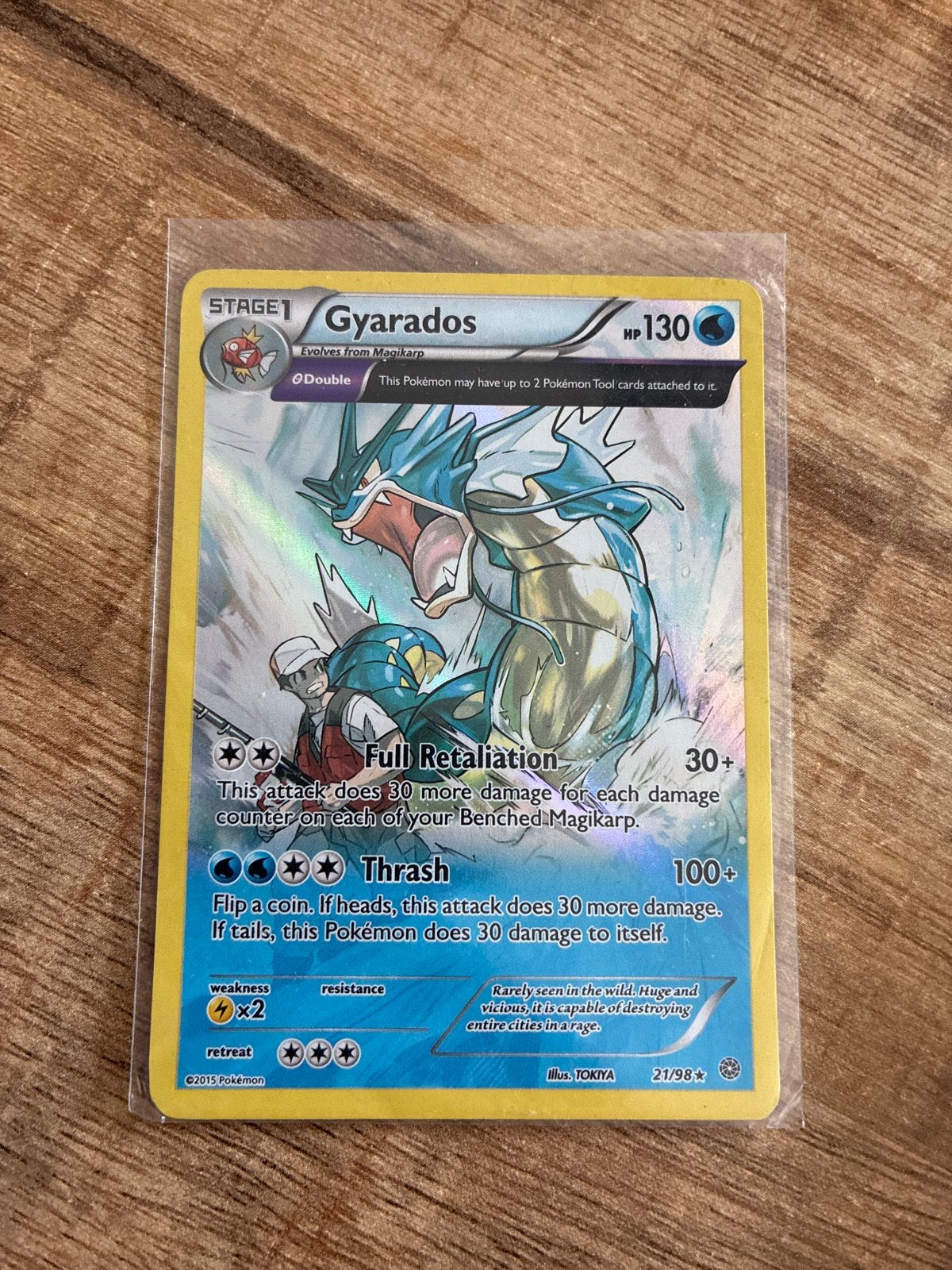 Gyarados Pokémon kaart - XY Breakpoint 21/98, Hobby en Vrije tijd, Verzamelkaartspellen | Pokémon, Ophalen, Zo goed als nieuw