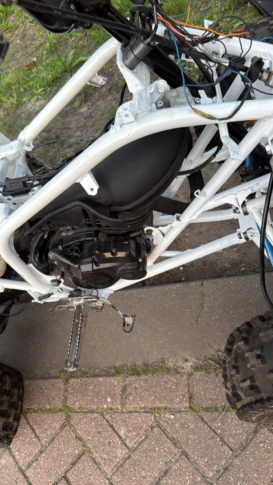 Yamaha Blaster 2T Project - Frame gespoten, veel nieuwe onde, Motoren, Onderdelen | Yamaha, Ophalen of Verzenden, Gebruikt
