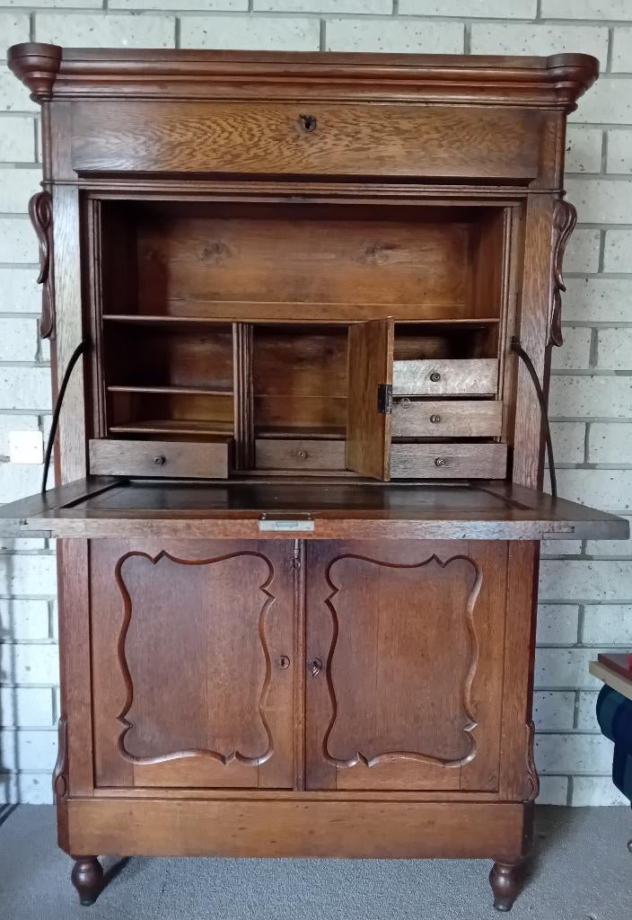 Vintage/antieken kast. Secretaire, Huis en Inrichting, Ophalen, Gebruikt, Vintage