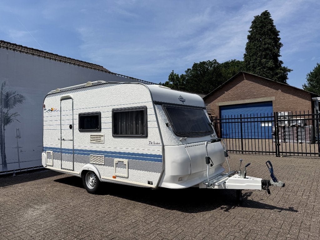 Prachtige Hobby 400SF met vast bed, 2001 + voortent, luifel., Hobby, Treinzit, 750 - 1000 kg, Particulier