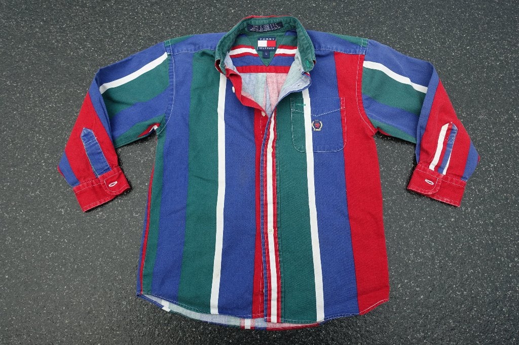 Tommy Hilfiger blouse.   7  jaar, Kinderen en Baby's, Kinderkleding | Maat 116, Overhemd of Blouse, Ophalen of Verzenden, Jongen