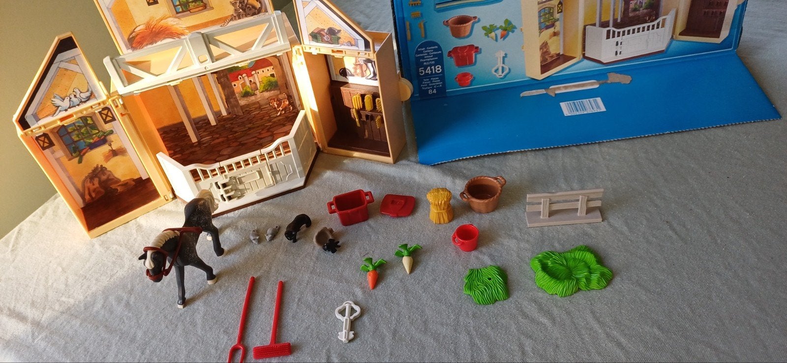 Playmobil Paardenstal - Set 5418, Gebruikt, Gebouw, Complete set, Ophalen of Verzenden