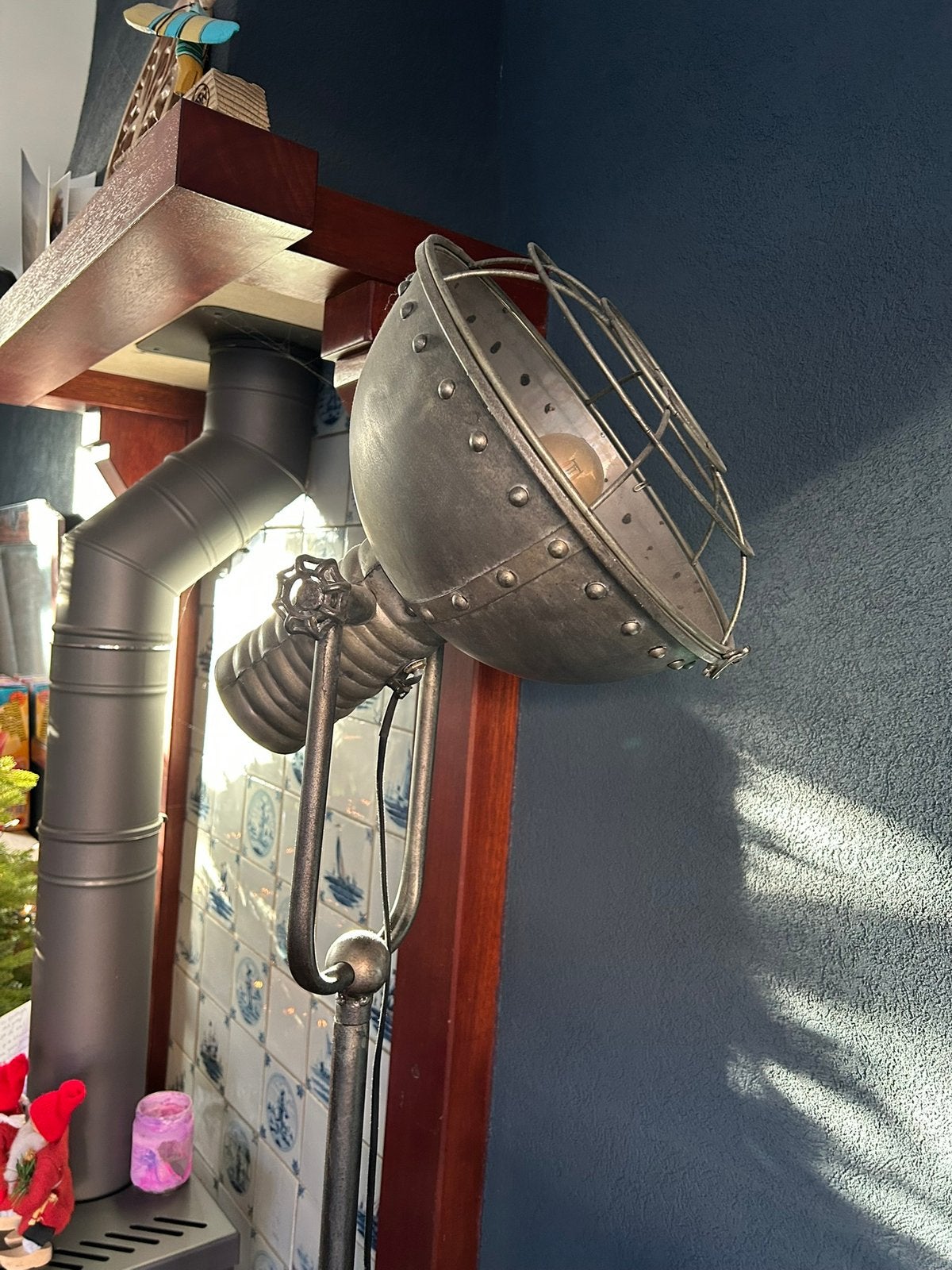 Vloerlamp, Huis en Inrichting, Lampen | Vloerlampen, Ophalen, Zo goed als nieuw, Metaal, 150 tot 200 cm