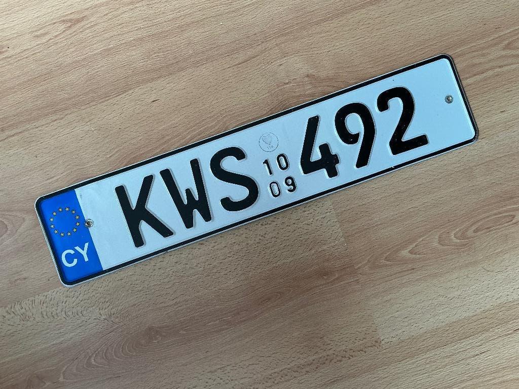 Nummerplaat, license plate, Cyprus GERESERVEERD, Ophalen of Verzenden, Gebruikt, Auto's