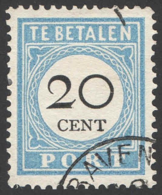 Nederland Port 10A Type I gestempeld 1881, Ophalen of Verzenden, T/m 1940, Gestempeld