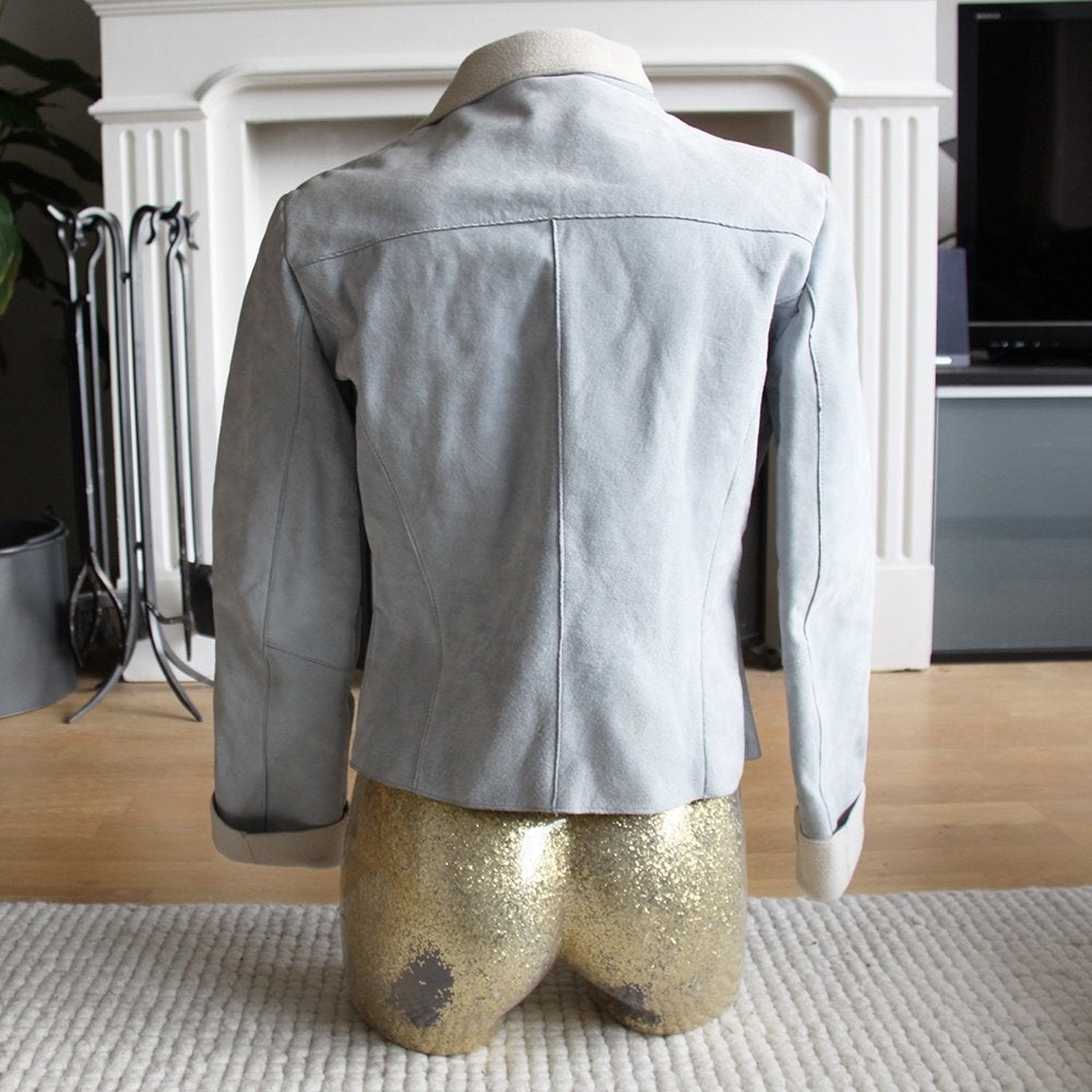 Prachtige Suede Vila Jas (M) € 45,-, Kleding | Dames, Jassen | Winter, Maat 38/40 (M), Overige kleuren, Vila, Ophalen of Verzenden