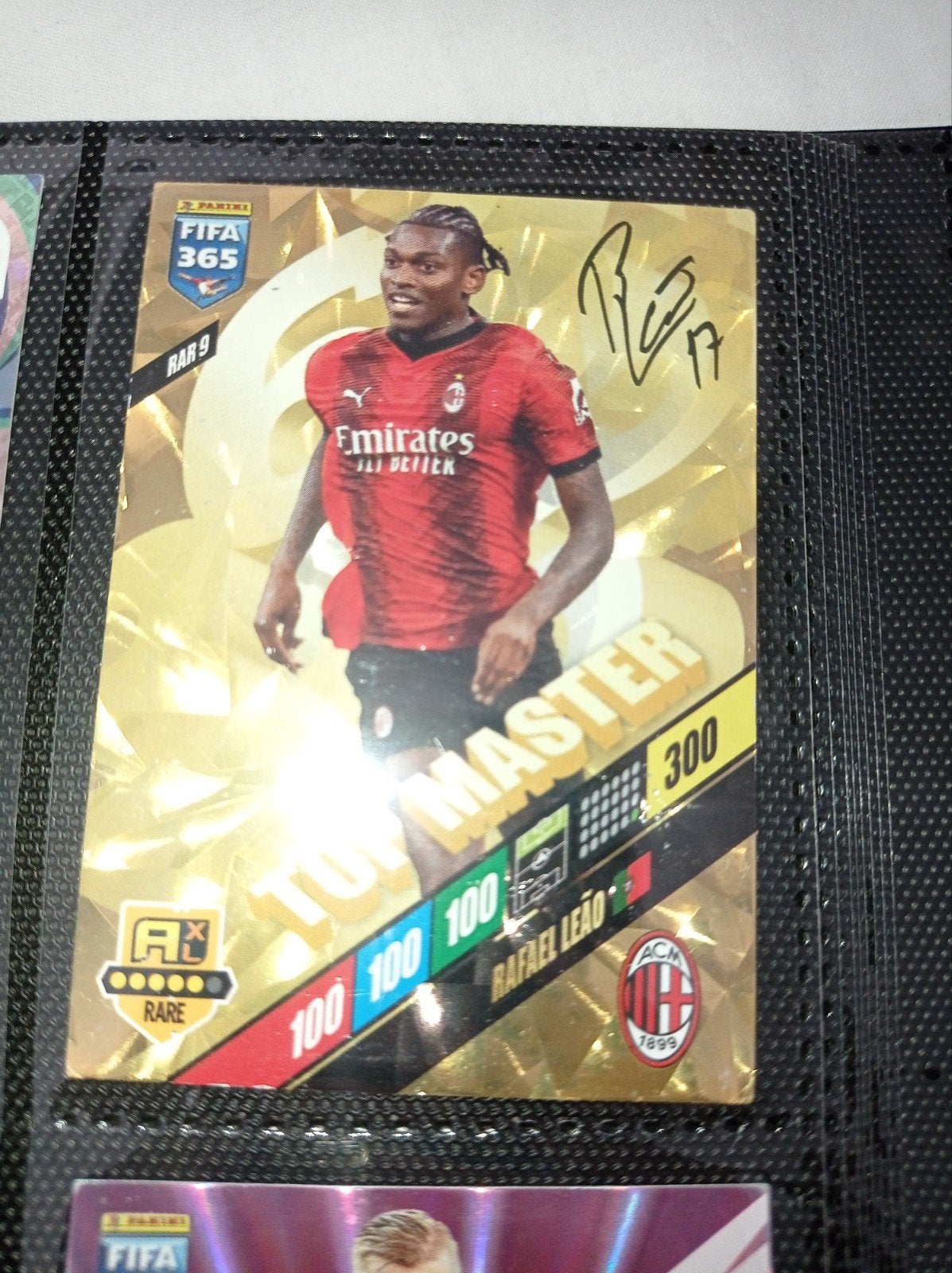 Rafael leao top master panini voetbalkaart, Ophalen of Verzenden, Zo goed als nieuw, Plaatje