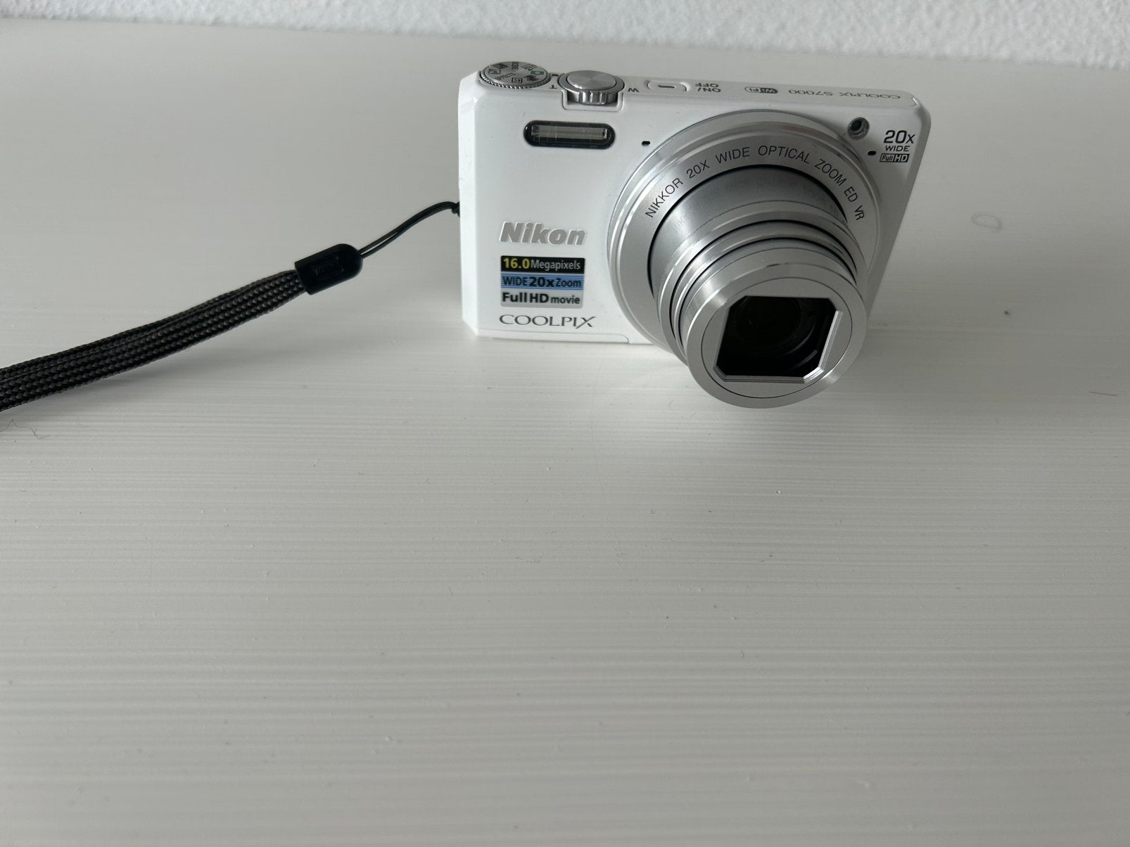 Nikon Coolpix S7000 Compact Camera Wit 16MP 20x Zoom, Compact, Ophalen of Verzenden, Zo goed als nieuw, Nikon