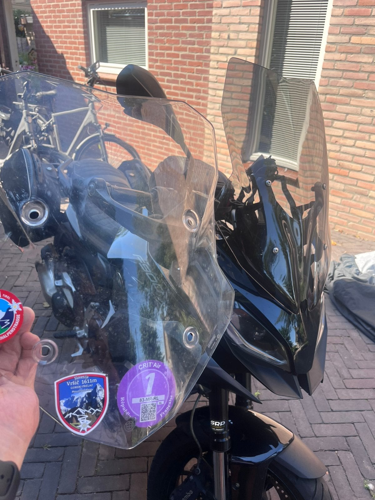 BMW f900 XR windscherm hoger en getint als origineel, Ophalen
