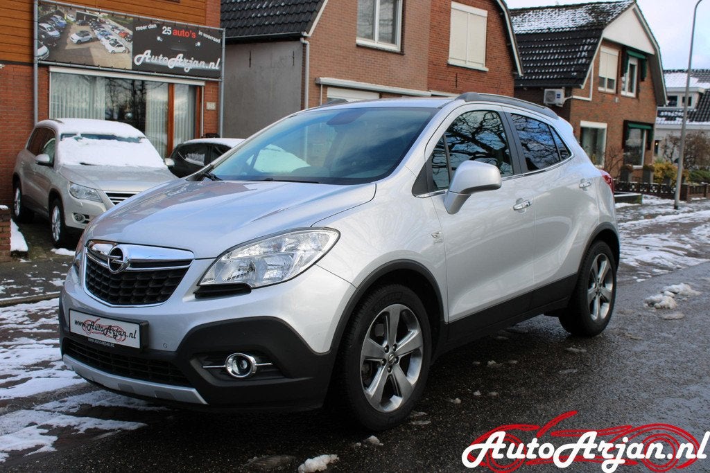 Opel Mokka 1.4 T Cosmo Vol Leder, Navi, Stoelverw, Garantie, Auto's, Opel, Voorwielaandrijving, Gebruikt, 4 cilinders, Wit