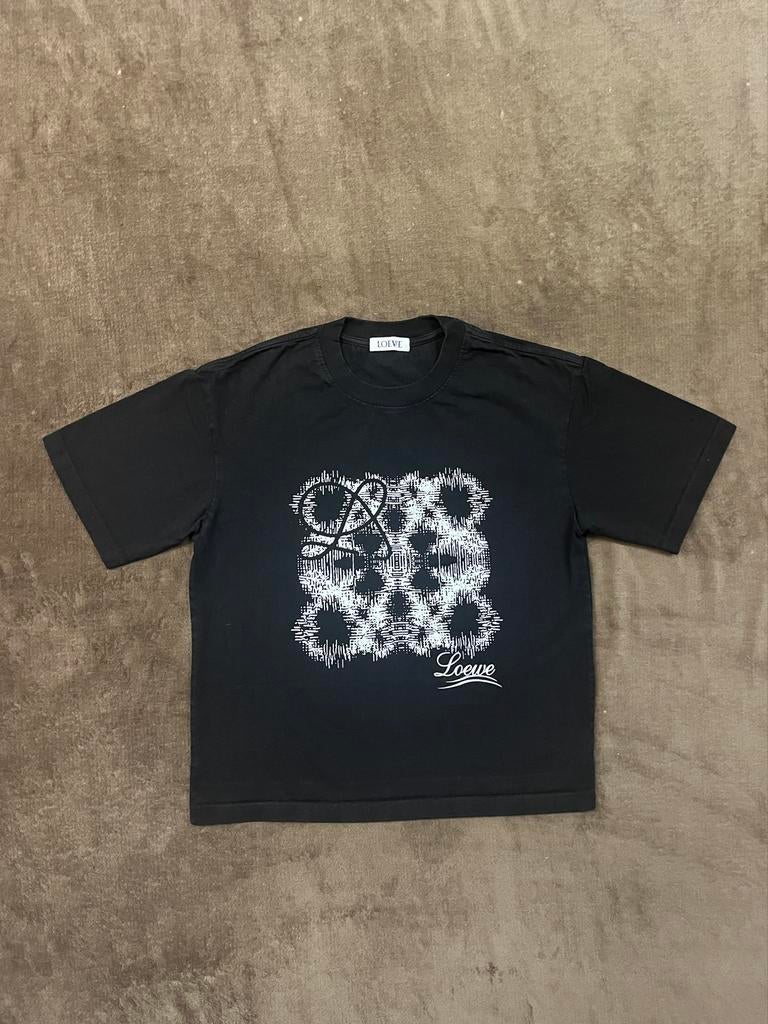 Loewe Zwart T-shirt 100% Katoen Maat S Zo goed als nieuw, Verzenden, Zo goed als nieuw, Maat 46 (S) of kleiner, Zwart