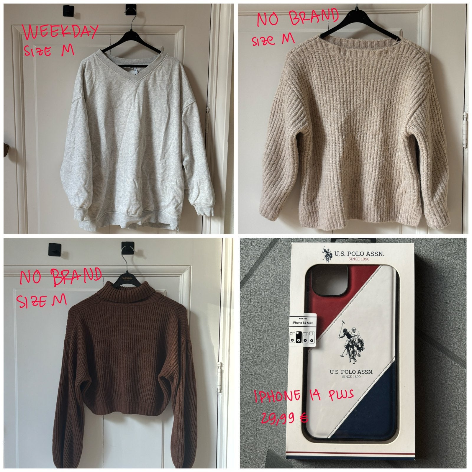 Bulk second hand clothes - 32 pcs, Maat 38/40 (M), Overige kleuren, Ophalen of Verzenden, Zo goed als nieuw