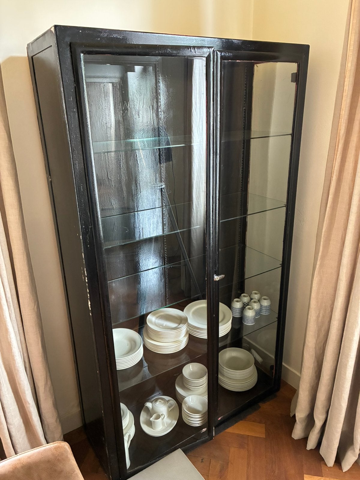 Vitrine kast, Huis en Inrichting, Zo goed als nieuw, 150 tot 200 cm, 25 tot 50 cm, 50 tot 100 cm