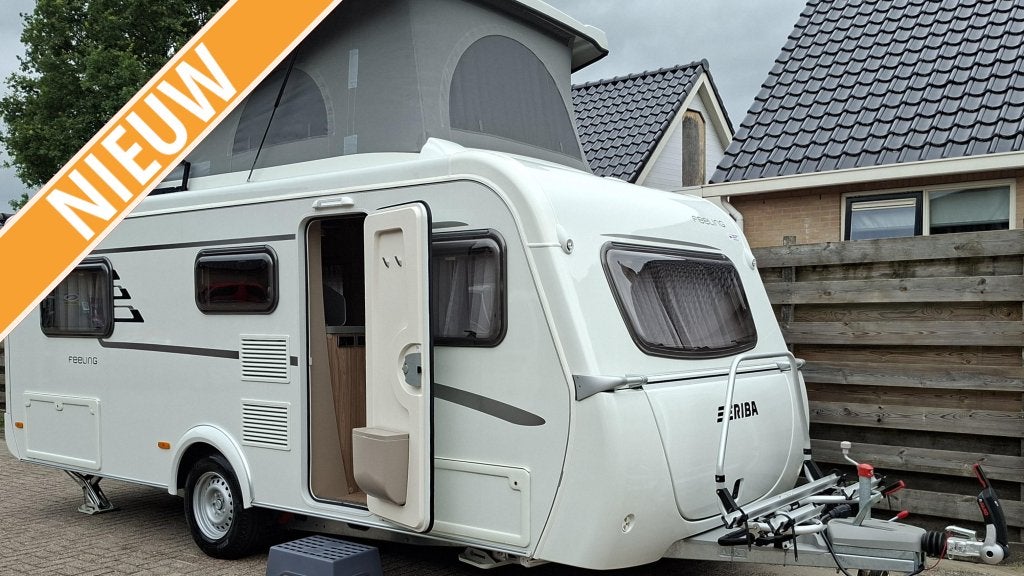Eriba Feeling 442 Slaapdak,Thule FD,Combi4E, Standaardzit, Schokbreker, 2 aparte bedden, Bedrijf