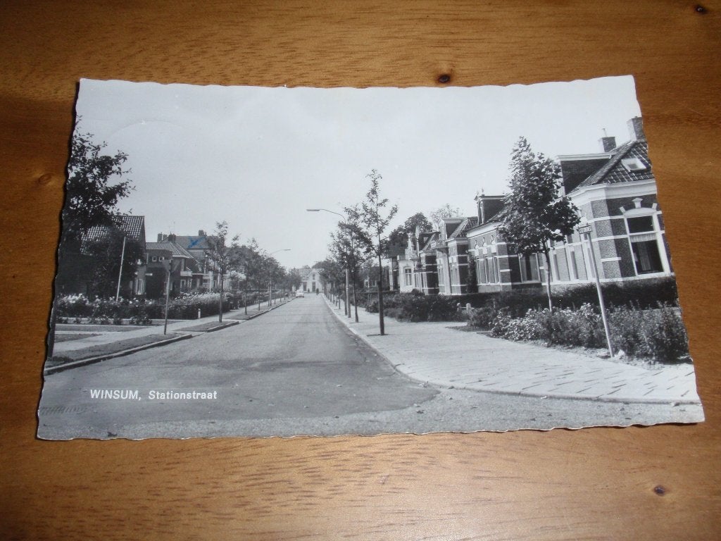 Winsum Stationstraat, Verzenden, 1960 tot 1980, Gelopen, Groningen