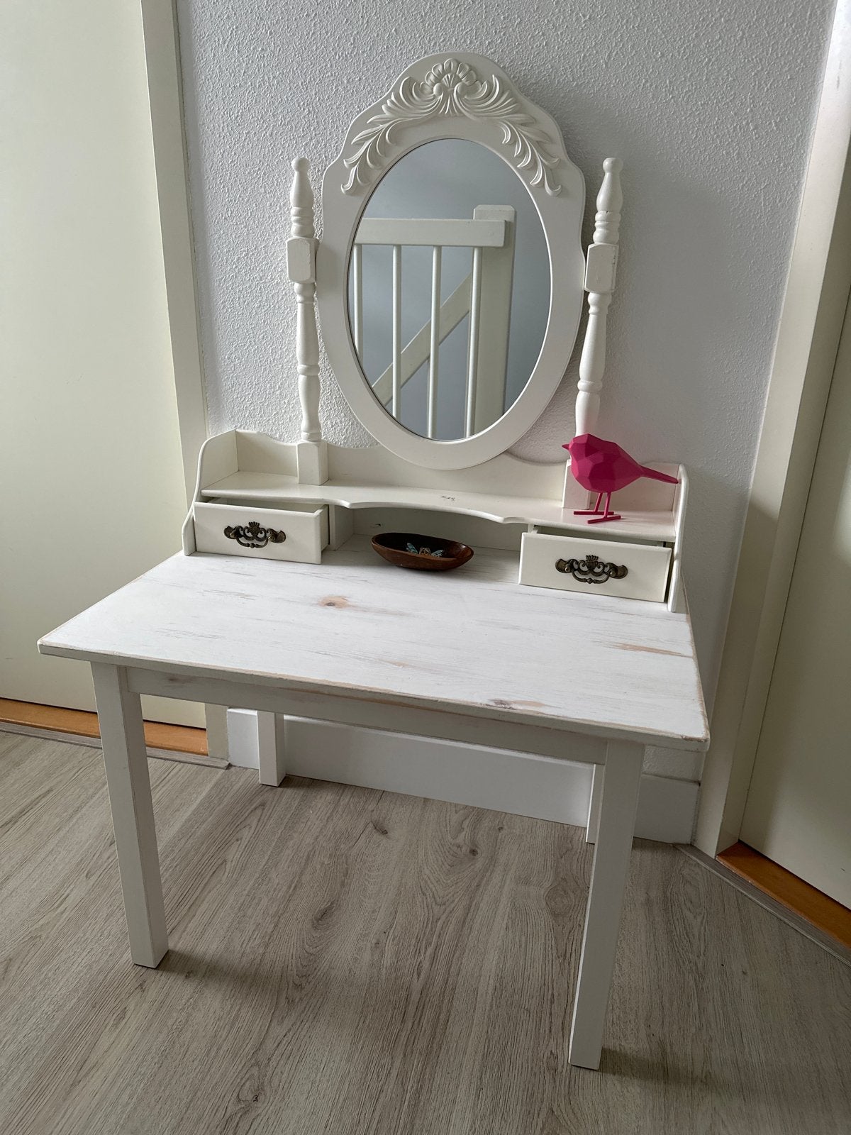Brocante kinderkaptafel (2 delen) - puur hout Sundvik, Ophalen, Minder dan 50 cm, Gebruikt, Minder dan 100 cm