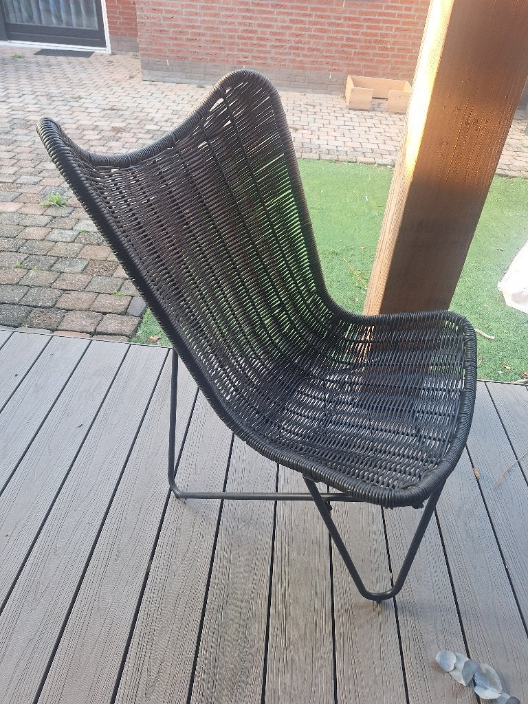 Stoel zwart nieuw, Huis en Inrichting, Ophalen, Zwart, Nieuw, Riet of Rotan